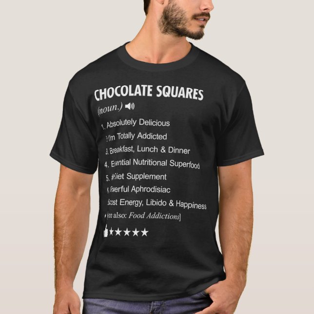 Schokoladensätze Definition Weihnachten  T-Shirt (Vorderseite)