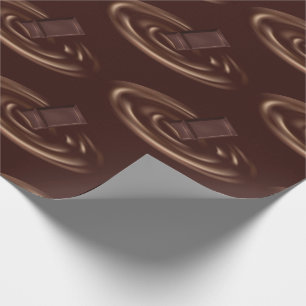 Schokoladenschmelz-Bar in flüssiger Schokolade Geschenkpapier