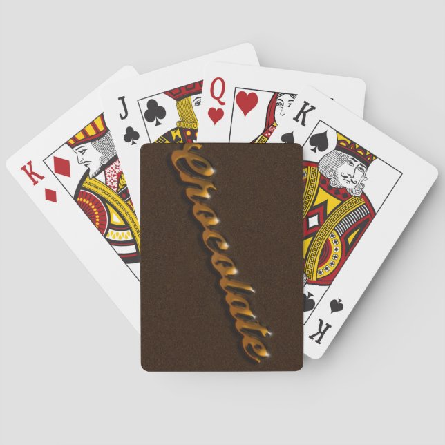 Schokoladenspielkarten Spielkarten (Rückseite)