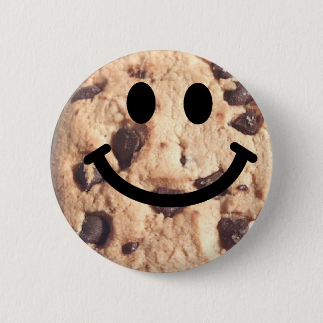 Schokoladensplitter-Plätzchen Button (Vorderseite)