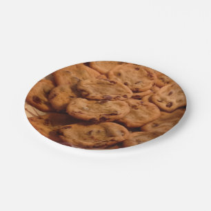 Schokoladensplitter-Plätzchen-Pappteller Pappteller