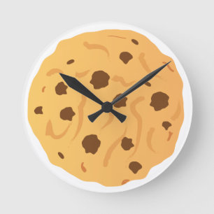 Schokoladensplitter-Plätzchen-Uhr Runde Wanduhr