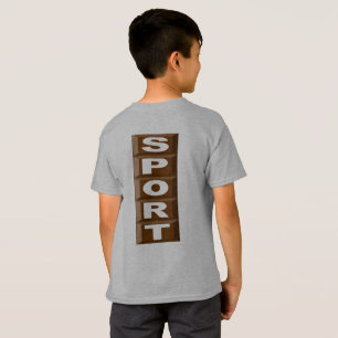 SCHOKOLADENSPORT T-Shirt Kinderheller RÜCKEN