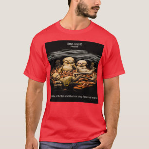 Schokoladenstarfisch und Wasser mit dem Hot Dog  T-Shirt