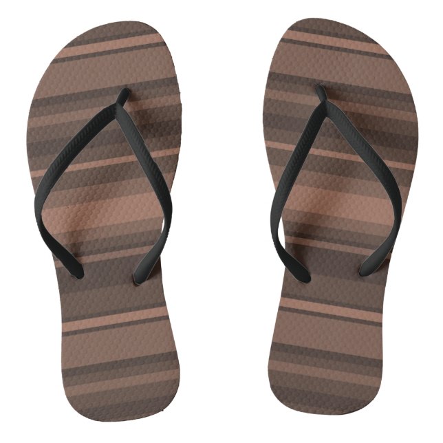 Schokoladenstreifen Flip Flops (Fußbett)