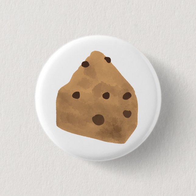 Schokoladenstück-Keks-Geschenk Button (Vorderseite)