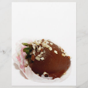 Schokoladenüberzogene Erdbeeren Flyer