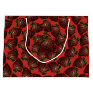 Schokoladenüberzogene Erdbeeren Große Geschenktüte