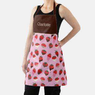 Schokoladenüberzogene Erdbeeren Liebesschürze Schürze