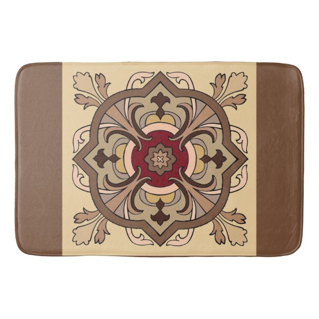 Schokoladenwein Badematte (Vorderseite)