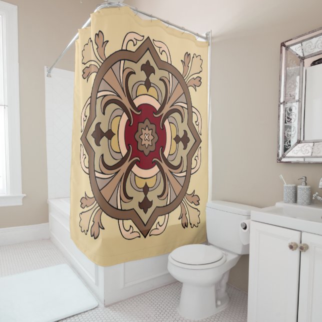 Schokoladenwein Duschvorhang (Beispiel)