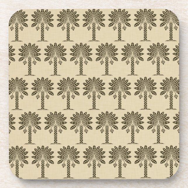 Schokoladenwürfelpalme Untersetzer (Vorderseite)