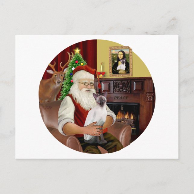 Schokoladenzüchter des Weihnachtsmanns Feiertagspostkarte (Vorderseite)