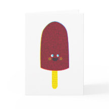 Schokoladepopsicle-Gruß-Karte