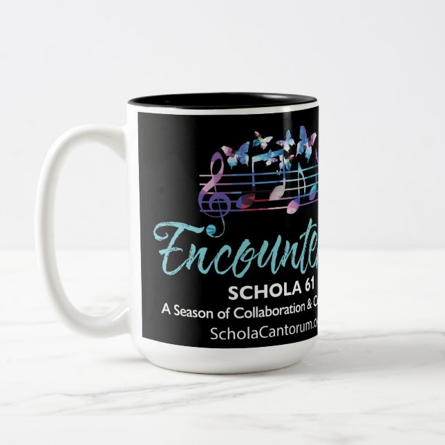 Schola Cantorum Saison 61 '24-'25 Black 12oz Tasse (Links)