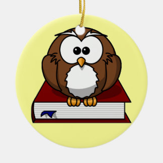 Scholly Owl Keramik Ornament