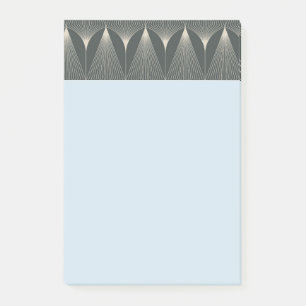 Schön,Art Deko,Muster,grau,beige,1920,retro,c Post-it Klebezettel
