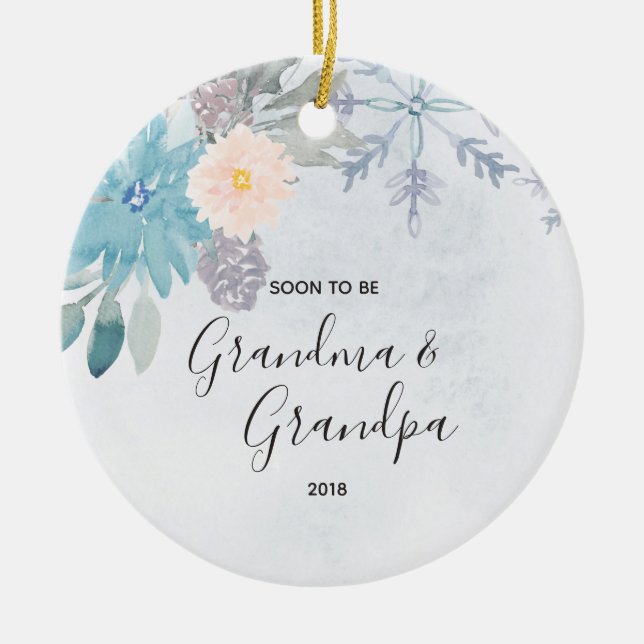 Schon bald Oma & Opa Weihnachtsschmuck (Vorne)
