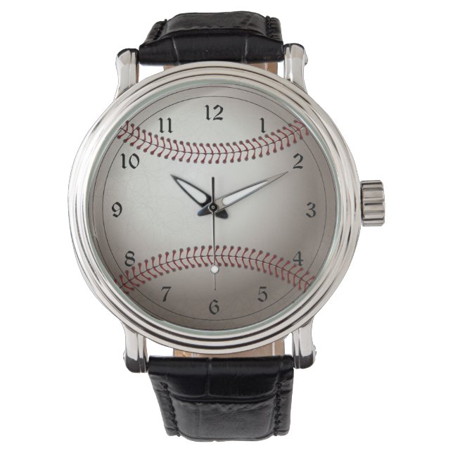 Schön! Baseballdesgin Armbanduhr (Vorderseite)
