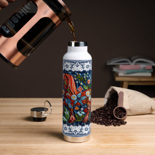 Schön besticktes Pferd Trinkflasche