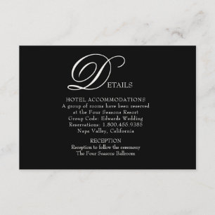 Schön blühen Sie Hochzeits-Einzelkarte Begleitkarte