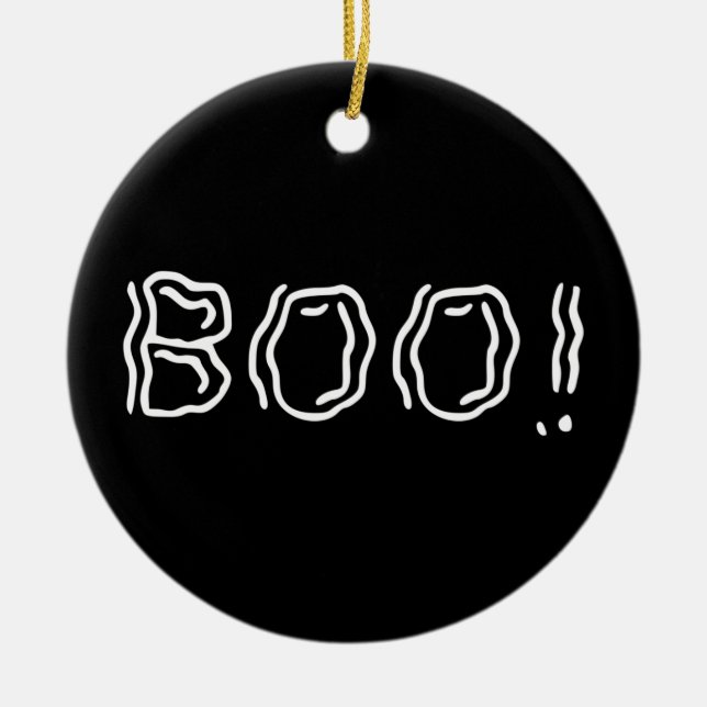 Schön Boo! Keramik Ornament (Vorne)