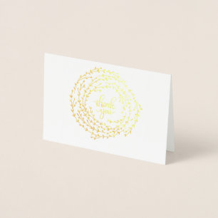 Schön danke kardiert Kranz-Entwurf Folienkarte