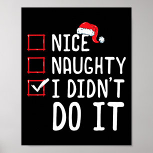 Schön, dass ich es nicht getan habe Weihnachten Li Poster