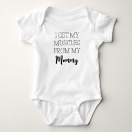 Schön, dass ich meine Muskeln von meiner Mama beko Baby Strampler