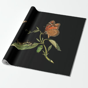 Schön - Eleganz - Schmetterling - Blume Geschenkpapier