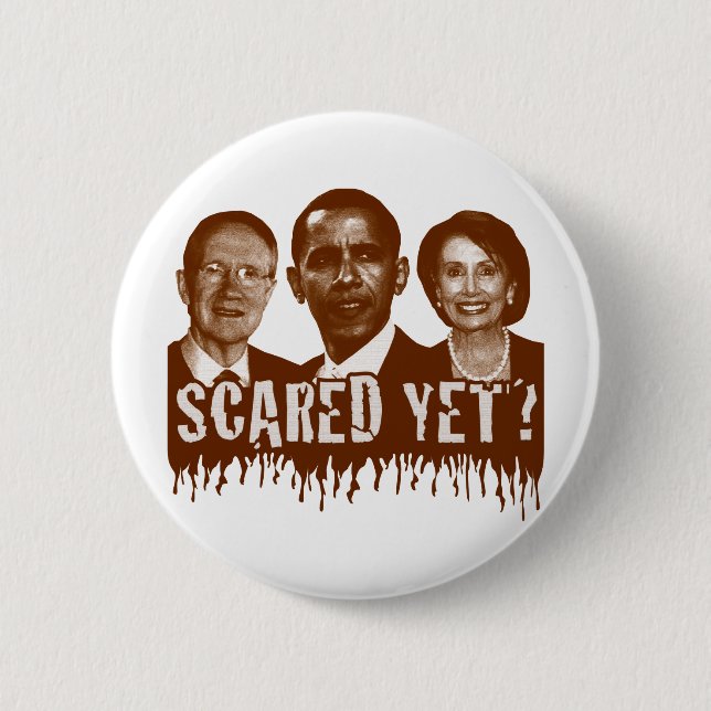 Schon erschrocken? button (Vorderseite)
