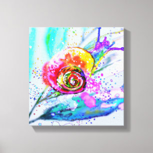 Schön Farben Schneckenwerbung Canvas Print - Maler Leinwanddruck