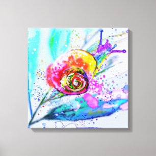 Schön Farben Schneckenwerbung Canvas Print - Maler Leinwanddruck