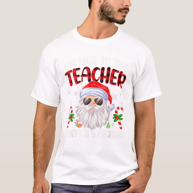 Schön für den Lehrer Santa T-Shirt (Vorderseite)