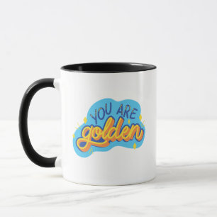 Schön gestalteter Lettering-Kaffeebecher Tasse