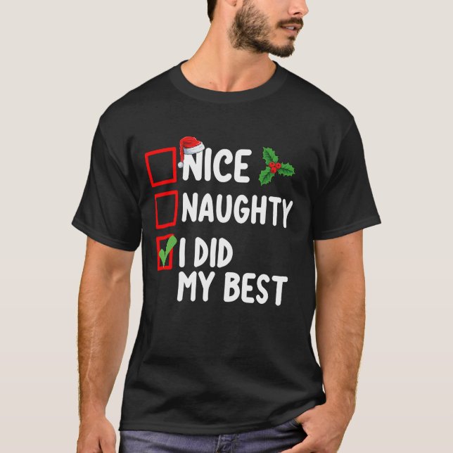 Schön, ich habe meine beste Weihnachtszettel-Famil T-Shirt (Vorderseite)