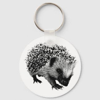 Schön Igel. Digitale Gravierung von Wildlife Schlüsselanhänger