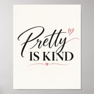 Schön ist freundlich Typography Poster Inspirier