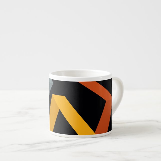 Schön, lebendig, modern, urbane grafische Wege Espressotasse (Vorderseite Rechts)