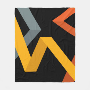 Schön, lebendig, modern, urbane grafische Wege Fleecedecke