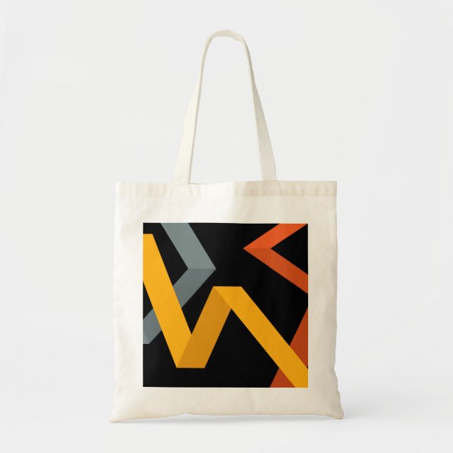Schön, lebendig, modern, urbane grafische Wege Tragetasche (Vorne)