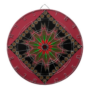 Schön Liebenswert Kenia Kulturelles Motiv Geometri Dartscheibe