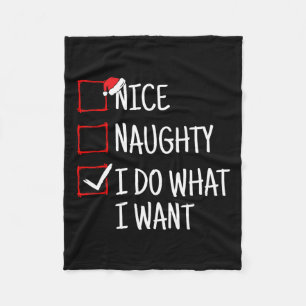 Schön, naughty ich tue, was ich zu Weihnachten Wol Fleecedecke