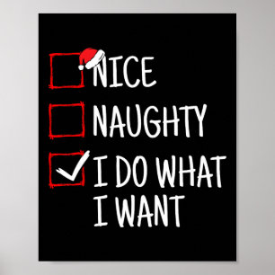 Schön, naughty ich tue, was ich zu Weihnachten Wol Poster