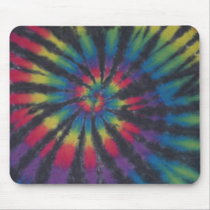Schön Rainbow Swirl Spiral Gefärbte Krawatte PhatD Mousepad