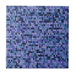 Schön , Strickmuster , gestrickt , blau und Fliese