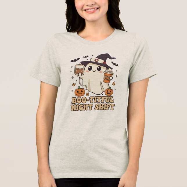 Schön-T - Shirt-Geschenk für die Nachtschicht Tri-Blend Shirt (Vorderseite)