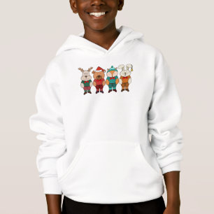 Schön Tiere bereit für den Winter Hoodie