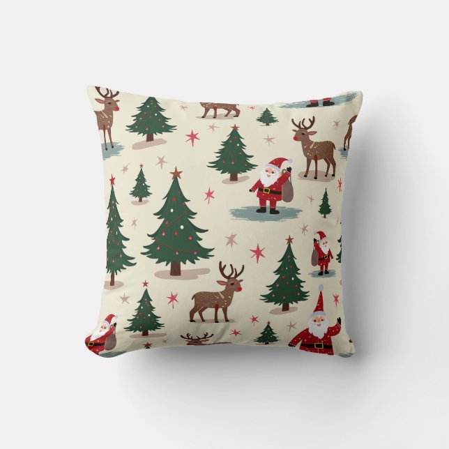 Schön Weihnachten! Kissen (Vorderseite)