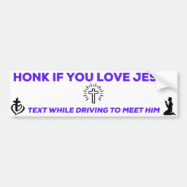 Schön, wenn du Jesus Liebe! Autoaufkleber